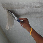 Устранение протечки на потолочной плите