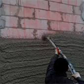 Оштукатуривание фасада